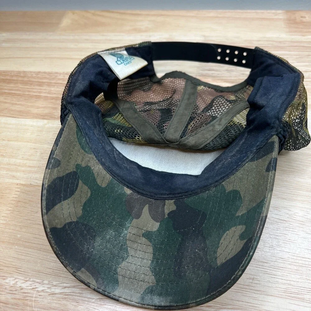 Cobra Cap Indiana Hat Mens Adjustable Green Snapback‎ Baseball Cap Construction